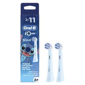 Oral-B iO Kids 6+ Disney Stitch Replacement Brush Head Blue 2ct