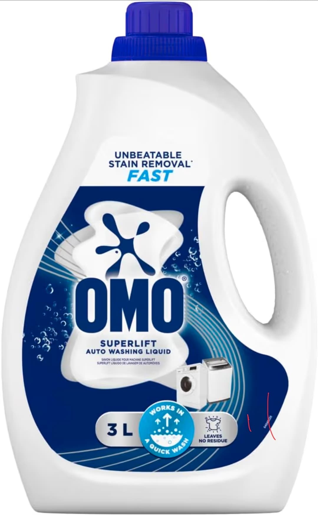 OMO Stain Removal Auto Washing Liquid 3L